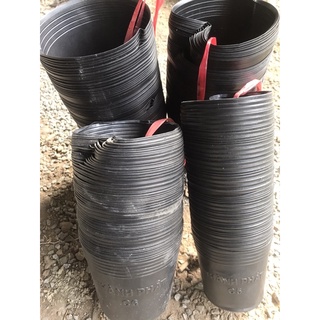 Combo 10 chậu nhựa đen C10