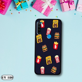 Ốp lưng  Xiaomi Redmi Note 8 - Lưng nhám viền dẻo in 2D