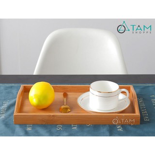 Khay gỗ đựng trà gỗ tre TAN