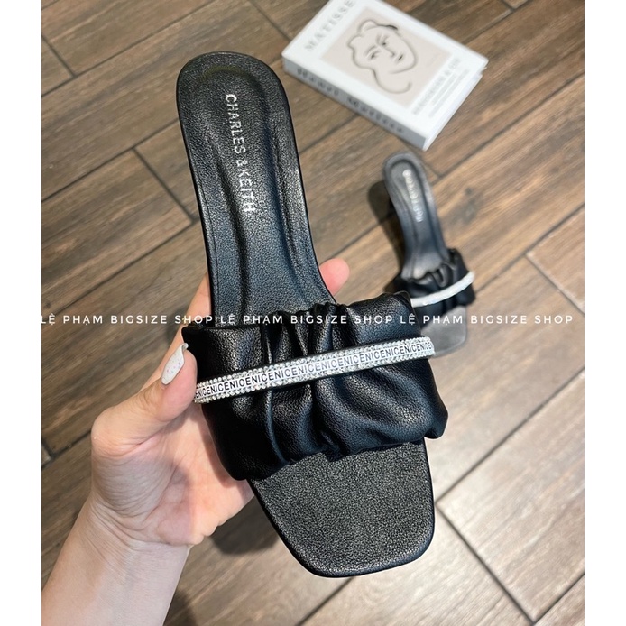 Guốc quai nhúng phối chữ nhỏ sành điệu bigsize 40-44