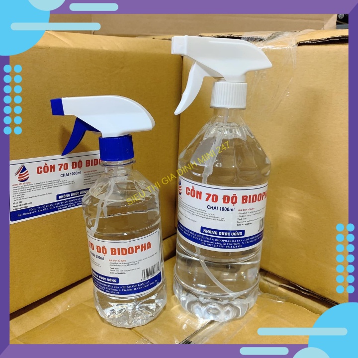 Cồn BIOPHA 70 độ sát khuẩn tay 1000ml | BigBuy360 - bigbuy360.vn