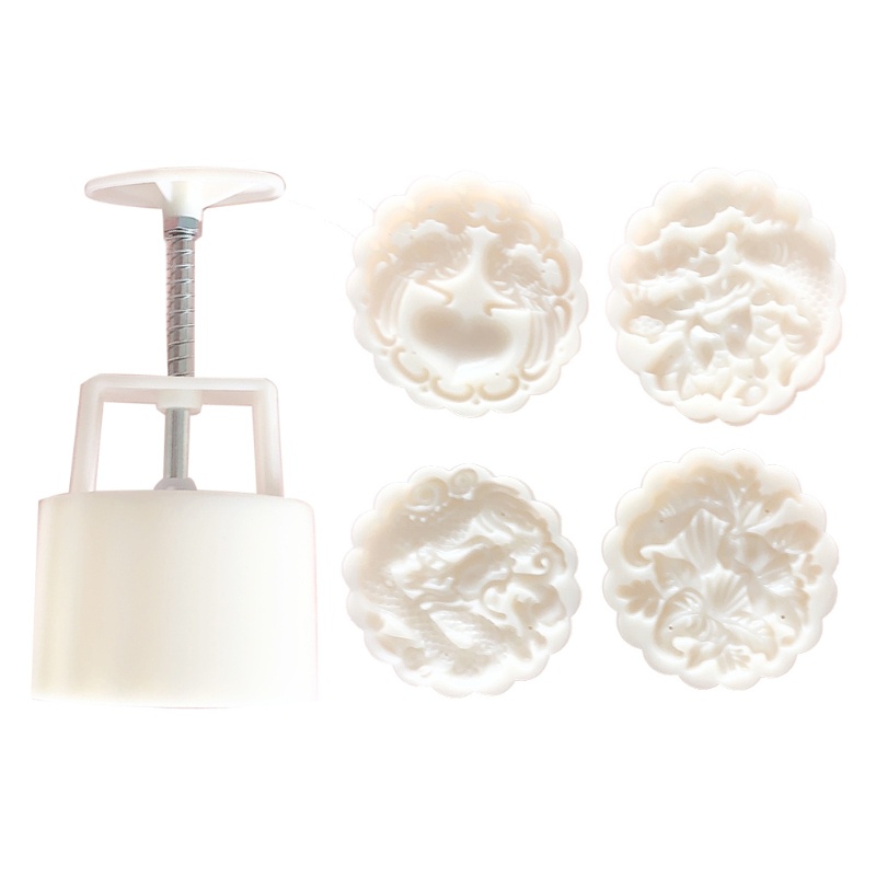 Aoto Khuôn Nhựa Làm Bánh Trung Thu Hình Rồng Cá 150g