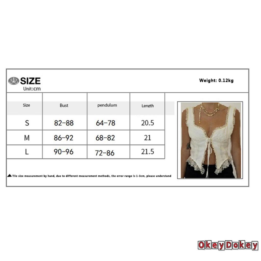 Áo Hai Dây Cổ Chữ V Phối Ren Ôm Dáng Phong Cách Vintage Cho Nữ