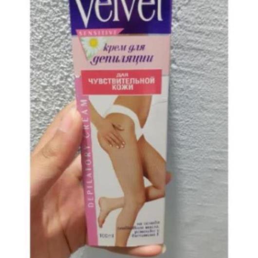 Kem tẩy lông velvet Sensitive Nga 100ml , kem tẩy lông sạch tận gốc trong 1 lần dùng HN20 - mypham.lavi