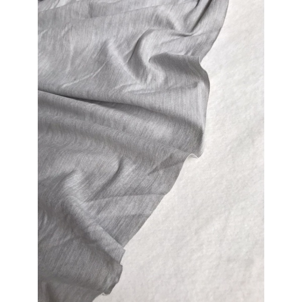 vải thun cotton 4c màu xám