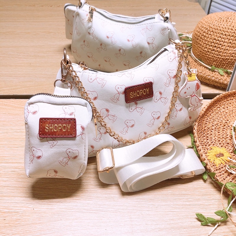 Bộ Túi Đeo chéo in hình chó 🧡🧡🧡 Freeship