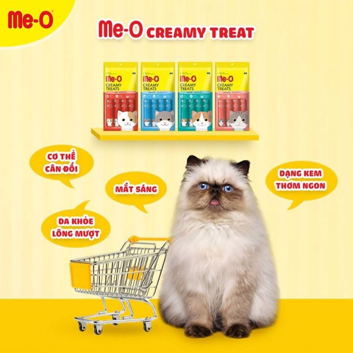 Súp Thưởng Me-O Creamy Treats Cho Mèo 15g