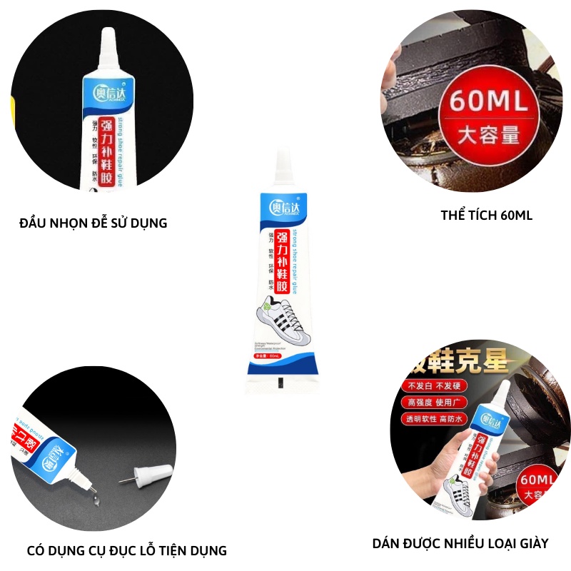 Keo dán giày chuyên dụng trong suốt siêu dính đa năng hàng nội địa trung Xiaomimi  P.310