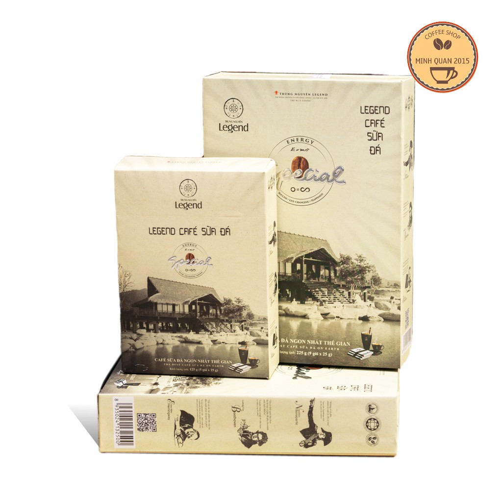 Cà Phê Hòa Tan Sữa Đá Legend Trung Nguyên - Hộp 9 Gói