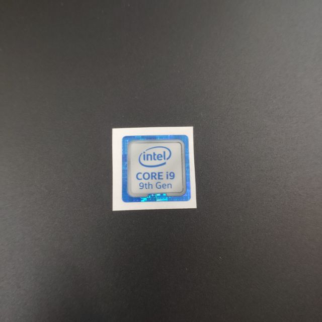 Logo Intel CORE i9 dán trang trí máy tính, laptop