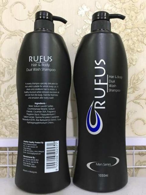 Sữa tắm gội toàn thân dành cho nam RUFUS 1050ml -xuất xứ MAlaysia - 502564