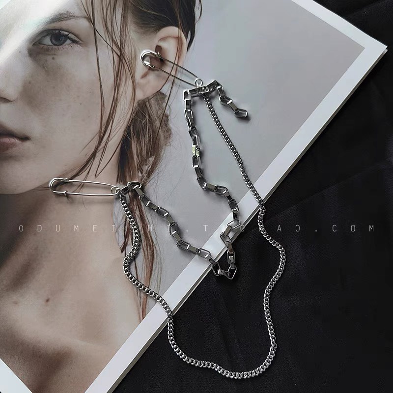 Ghim cài áo quần đa năng chain xích rơi trang trí Ghim cài đôi trang trí quần áo túi xách