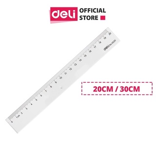 Thước kẻ Deli 20 / 30 / 50cm. - Văn phòng phẩm Thu Thảo