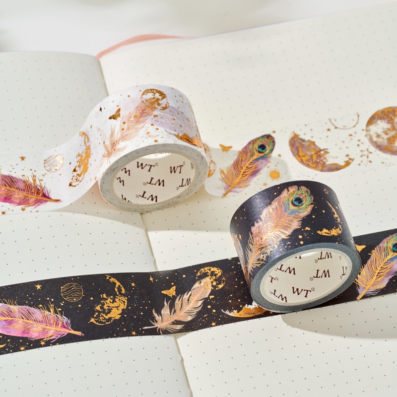 (Chiết theo chu kỳ) 2 mẫu băng dính washi tape hoạ tiết Silver Dream Catcher