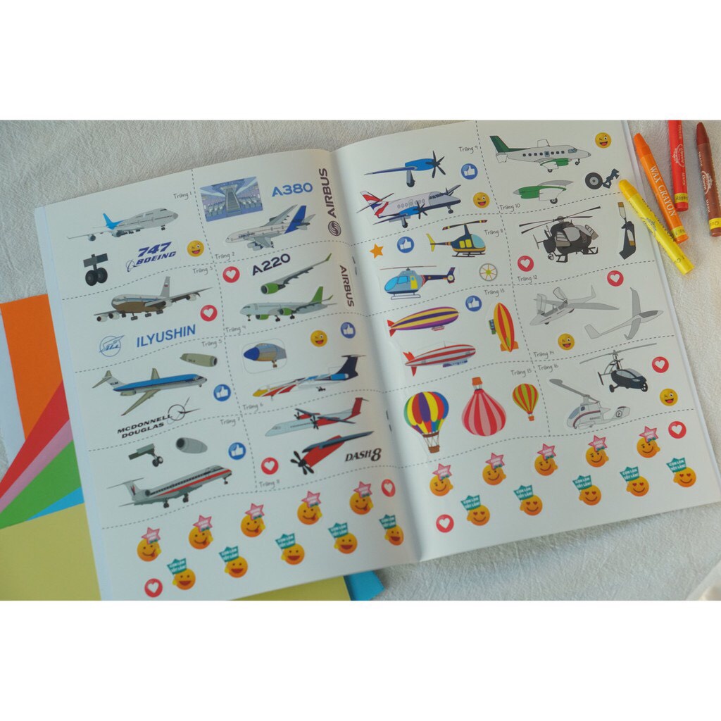 Sách - Tô màu phương tiện giao thông (5 tập)
