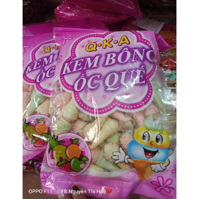 1 gói 50c kem bông ốc quế