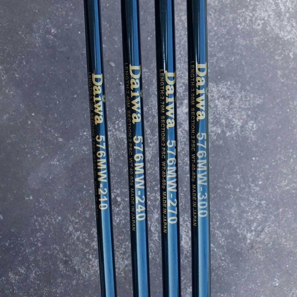 Cần Câu Cá 2 Khúc rỗng Daiwa 576 Siêu Nhẹ  size 2m1, 2m4, 2m7 ,3m