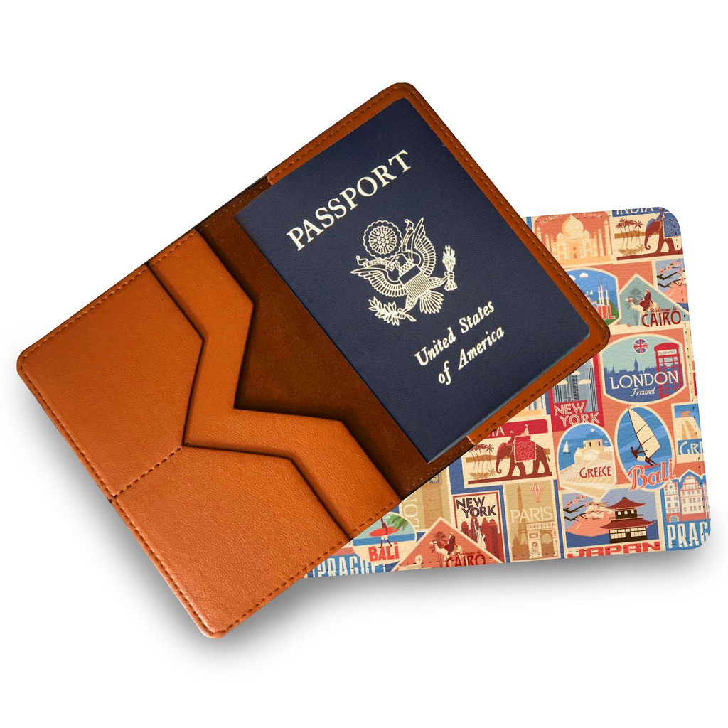 Ví đựng Hộ Chiếu/Passport Du Lịch Nam - Nữ ( in tên cá nhân ) WONDER WORLD- LT059 STORMBREAKER