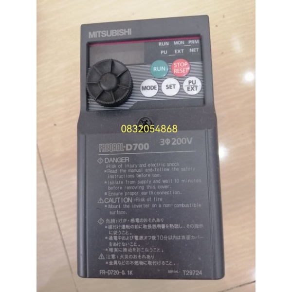 FR-D720-0.1K Biến tần Mitsubishi FR-D720-0.1K (Hàng tháo máy gần như mới)