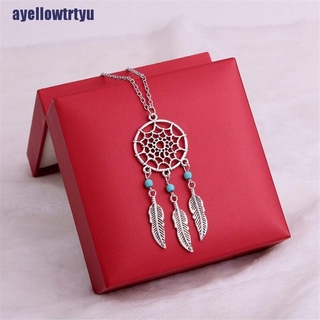 vòng cổ Mặt Dreamcatcher Đính Đá Ngọc Lam