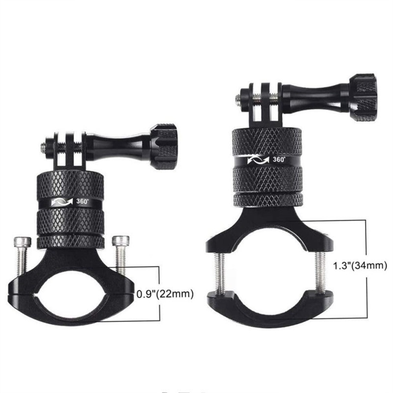 Giá Đỡ Nhôm Gắn Tay Lái Xe Đạp Xoay 360 Độ Cho Gopro Hero 9 8 7 6 5 Session AKASO Campark