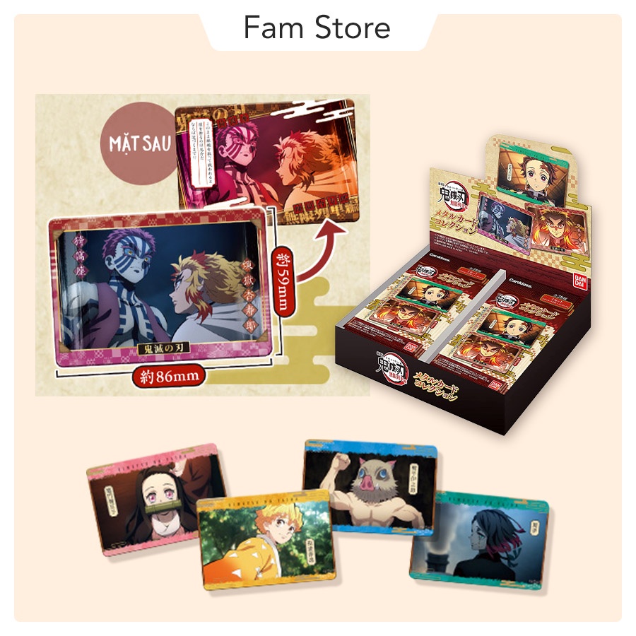 Pack thẻ Kimetsu no Yaiba Metal Card Collection
