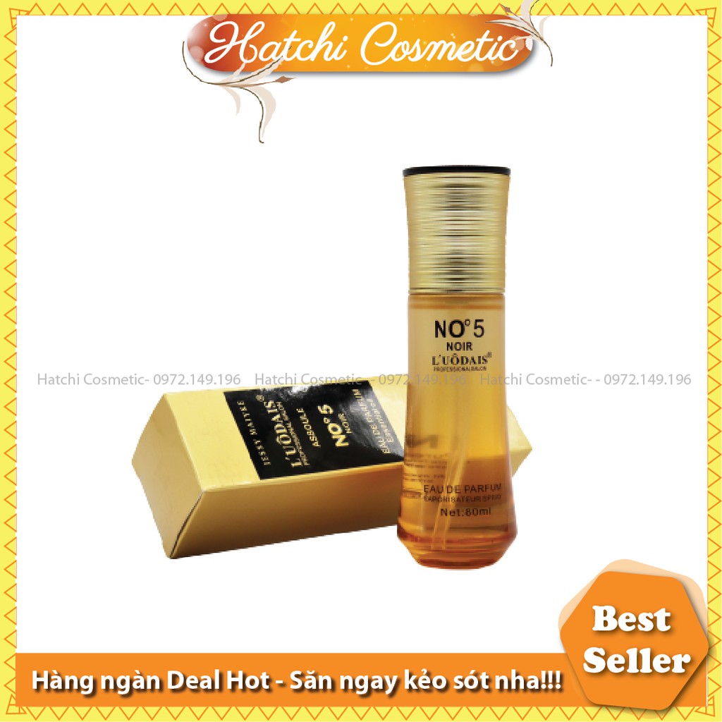 Tinh dầu dưỡng tóc L’UÔDAIS No 5 Noir 80ml[Drop1]