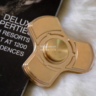 Con quay tri-totem spinner đồng 3 cánh – full brass