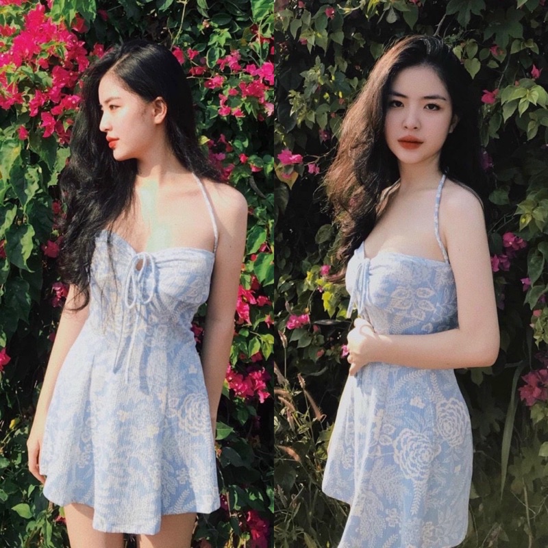 ĐẦM HAI DÂY CỔ YẾM RÚT NGỰC (KÈM VIDEO HÌNH THẬT)