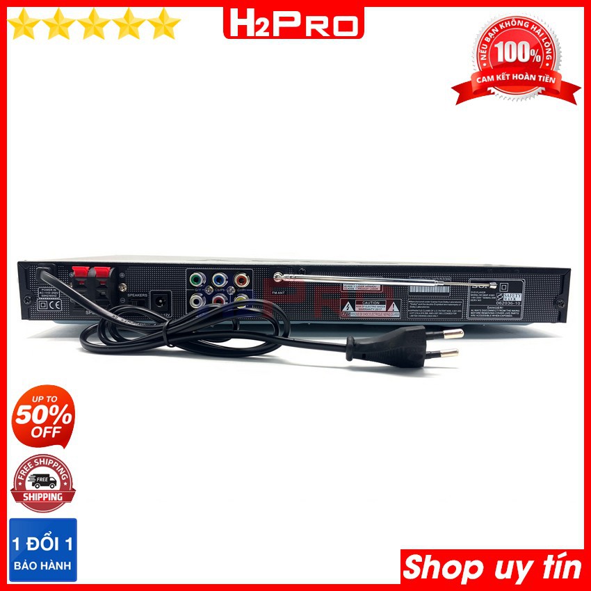 Đầu đĩa DVD SONY BDP-S360 2021cao cấp H2Pro đa năng USB-Thẻ nhớ-radio FM-tích hợp loa, tích hợp amply lắp thêm loa rời