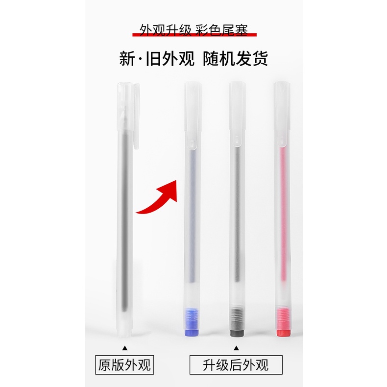 Bút Bi Mực Nước Ngòi 0.5mm Mực Đen/Đỏ/Xanh Dương 3 Màu Cho Học Sinh