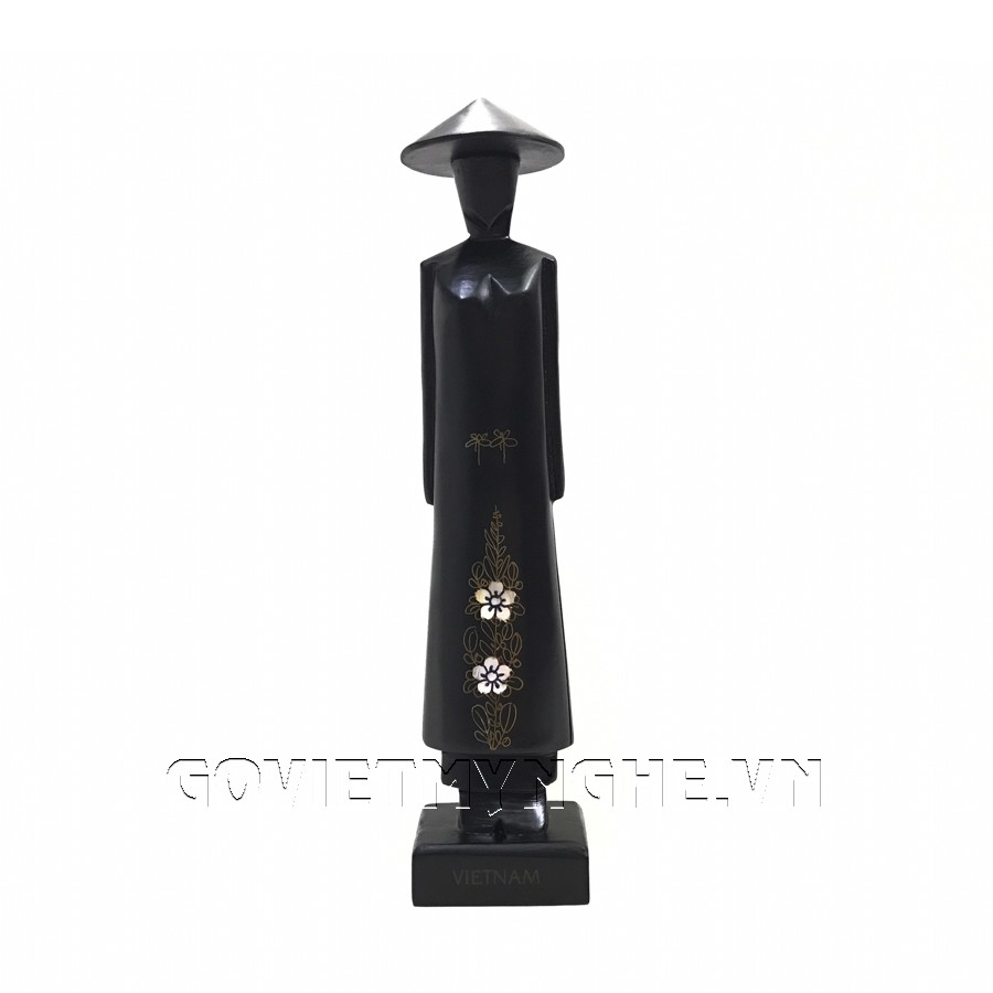 Tượng Gỗ Miss Việt Nam - Cao 30cm - Gỗ Đen