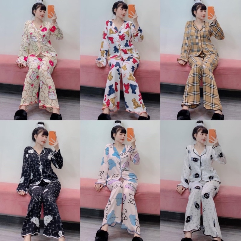 Đồ Bộ Pijama - Bộ lụa Mango cao cấp | BigBuy360 - bigbuy360.vn