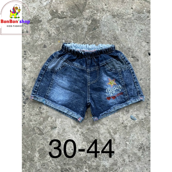quần jen đùi cho bé gái 2 tuổi đến 9 tuổi, quần bò đùi cho bé xuất dư nhăt mẫu bất kỳ