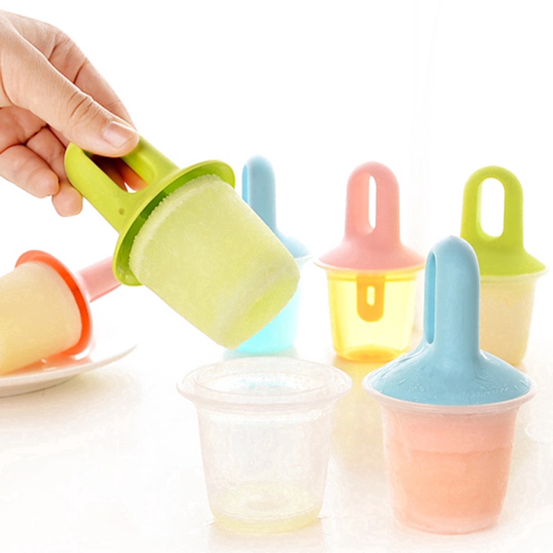 DIY Ice Cream Pops Mold/ Portable Food Grade PP Popsicle Mould/ Food Supplement Tools/ Summer Kitchen Fruit Shake Accessories