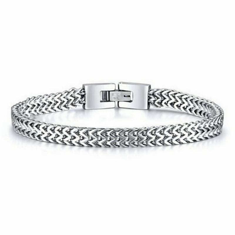Stainless Steel Bracelet 4 Color Domineering Charm Bali Bracelet Men's Double Chain Chain Personality Men's Jewelry