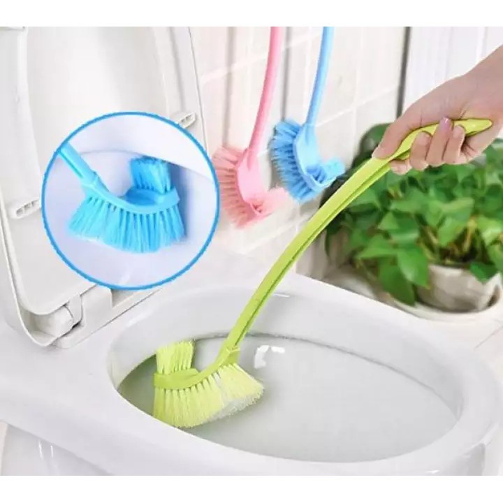 Chổi cọ toilet, vệ sinh 2 đầu tiện dụng, cọ mọi ngóc ngách