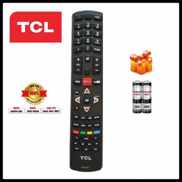 ĐIỀU KHIỂN SMART TV - TCL ZIN ( RC3100L07 )