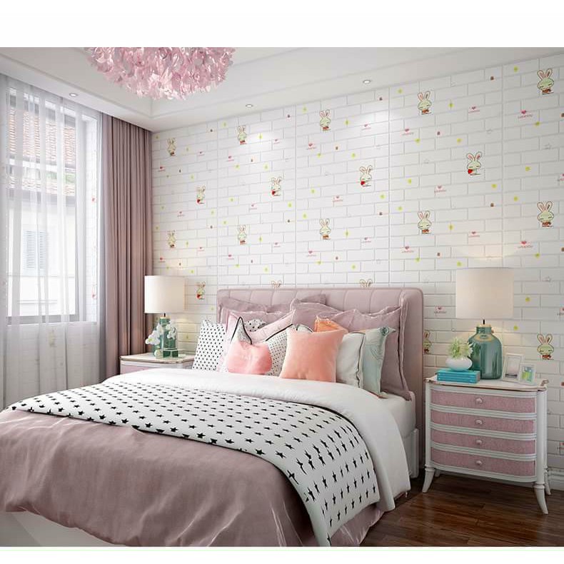 Xốp dán tường 3d hoạt hình dễ thương kích thước 70x77 cm, hàng loại 1