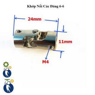 Khớp Nối Các Đăng trục 6-6mm, cardan Khớp nối trục khuỷu