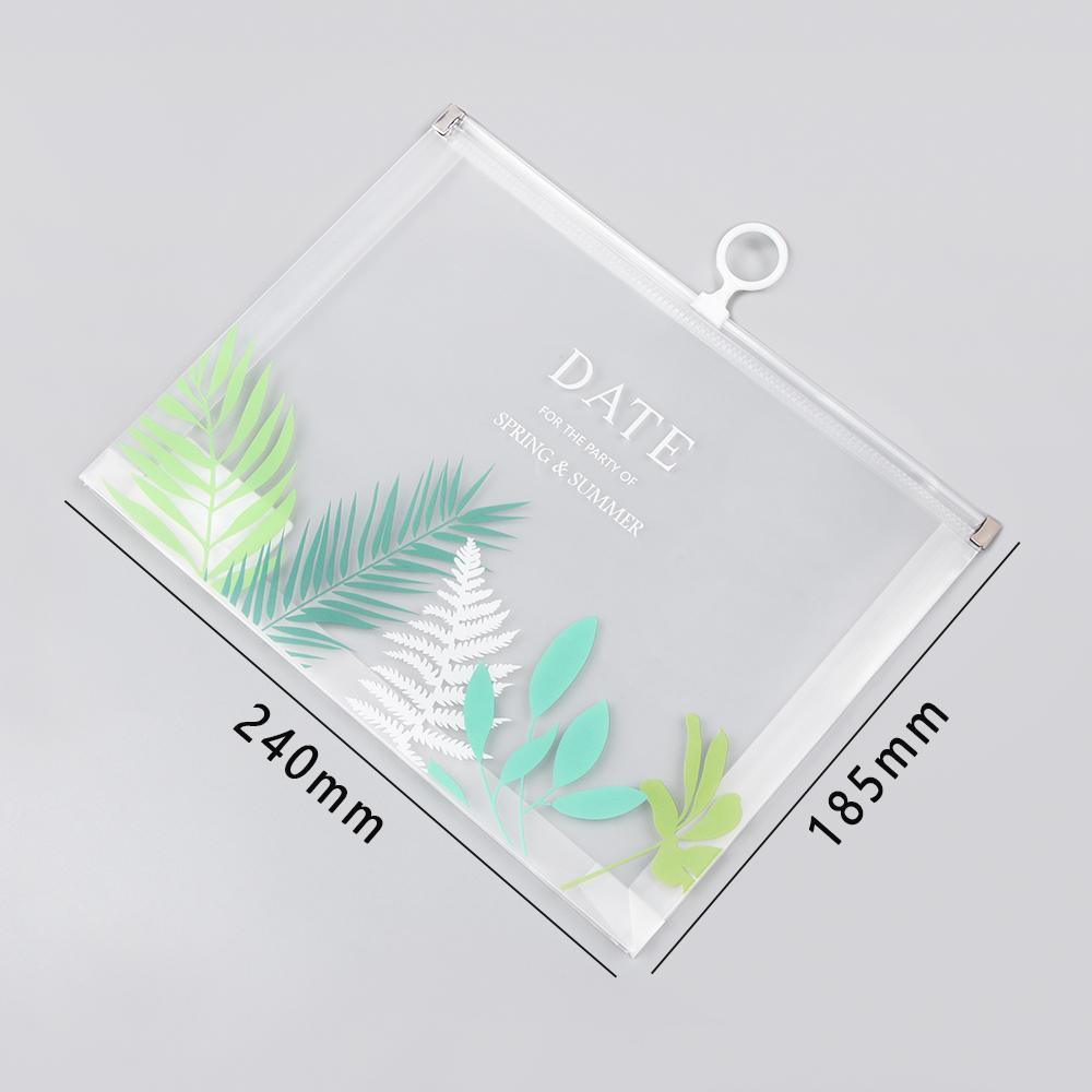 CHOOKEY 1 Túi Đựng Tài Liệu Trong Suốt Cỡ Lớn Chống Thấm Nước Tiện Dụng Giá Đỡ