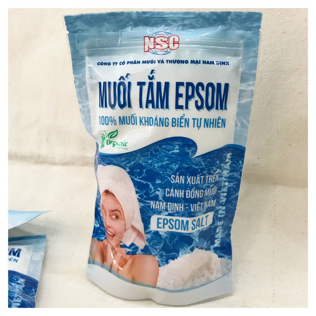 MUỐI TẮM EPSOM 100% - MUỐI KHOÁNG BIỂN TỰ NHIÊN, TẨY TẾ BÀO CHẾT, TĂNG CƯỜNG KHOÁNG CHẤT, LÀM SẠCH DA