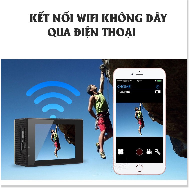 Camera hành trình 🍓chống nước🍓 4K Ultra HD DV, kết nối WIFI, Góc Quay Rộng 170 Độ, Hình Ảnh Sắc Nét, Bảo Hành 12 tháng | BigBuy360 - bigbuy360.vn