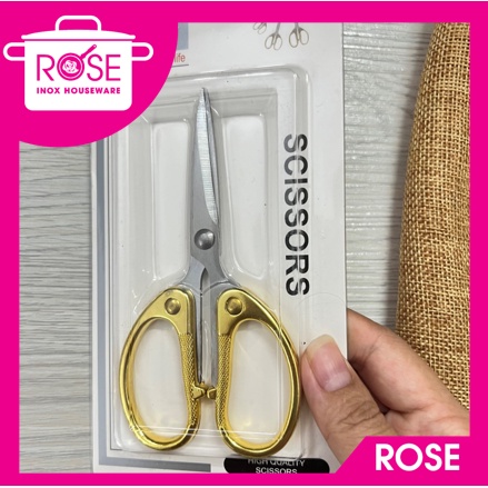 Kéo xịn vàng nhỏ gọn xinh xắn - vô cùng sắc bén xịn xò - kéo nhọn cong chuyên cắt chỉ