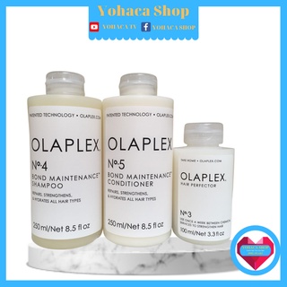 Bộ 3 Gội-Xả-ủ Olaplex siêu phục hồi cho tóc hư tổn nặng Tẩy
