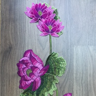Hoa sen thêu 3d( gói từ 3 bông)