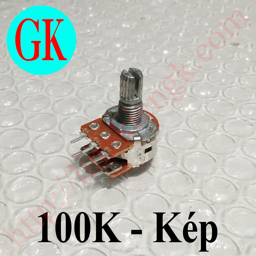 Chiết áp 100K kép trơn [K-07-12]