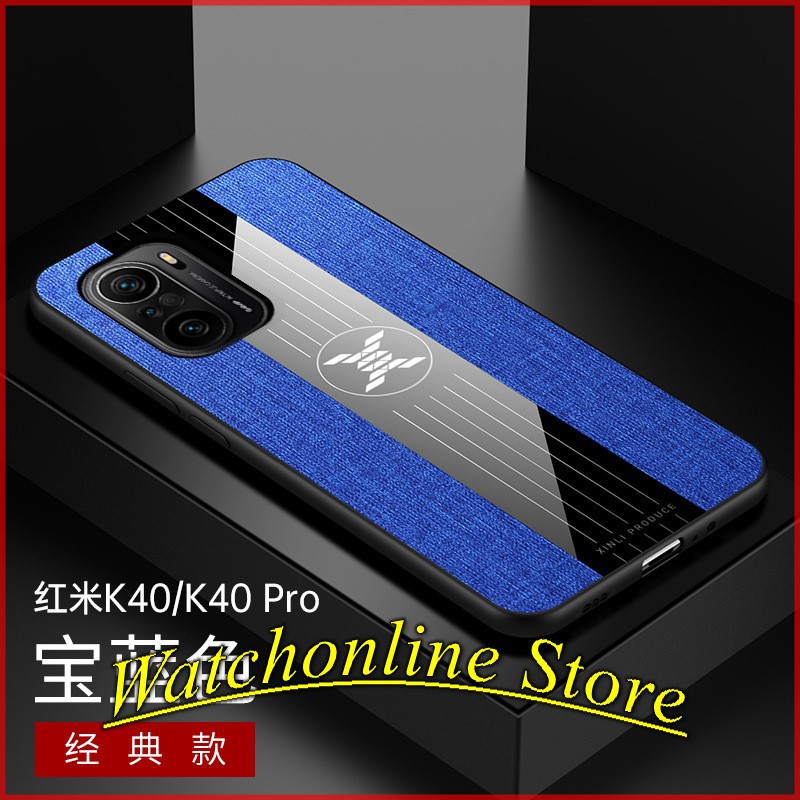 Ốp lưng Xiaomi Redmi K40 / K40 Pro / Mi 11 họa tiết vải jean kẻ sọc cao cấp