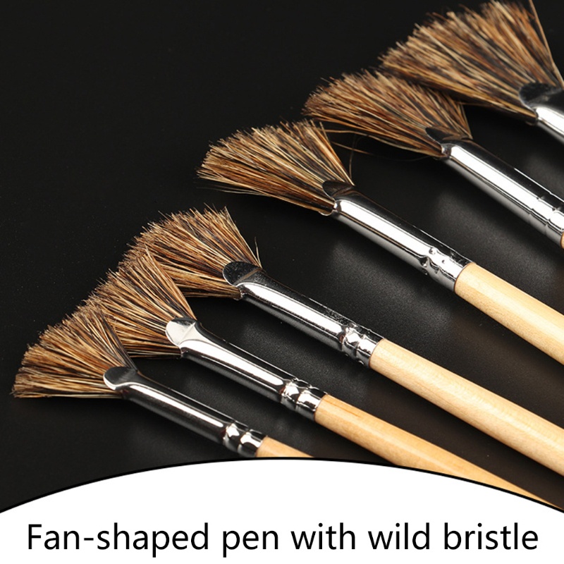 Bộ 6 Cọ Vẽ Tranh Chuyên Nghiệp Cho Người Mới Bắt Đầu