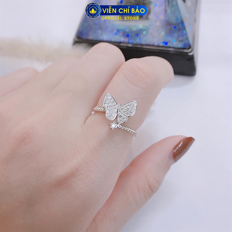 Nhẫn bạc nữ Beauty Butterfly new chất liệu bạc 925 thời trang phụ kiện trang sức nữ thương hiệu Viễn Chí Bảo N400020